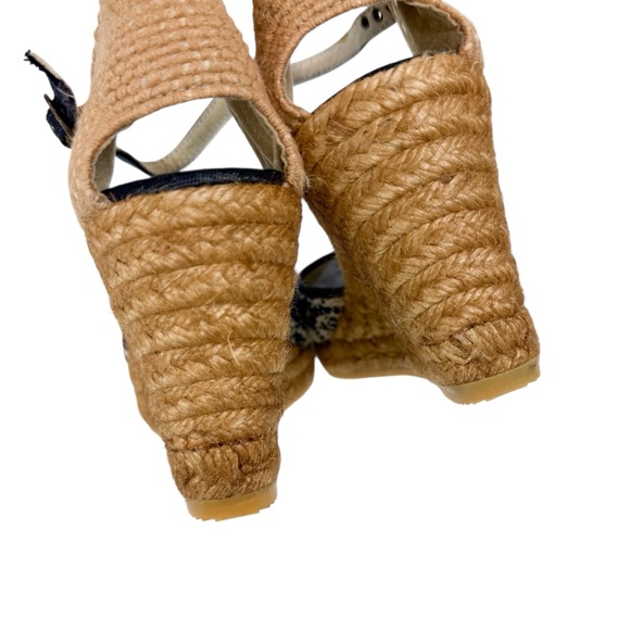 Viscata Barcelona Satuna Limited Edition Canvas Espadrille Wedges Size 9 / 40 - Picture 7 of 16